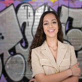 Aperturee - Moderne silberne Graffiti Fotostudio Hintergrund